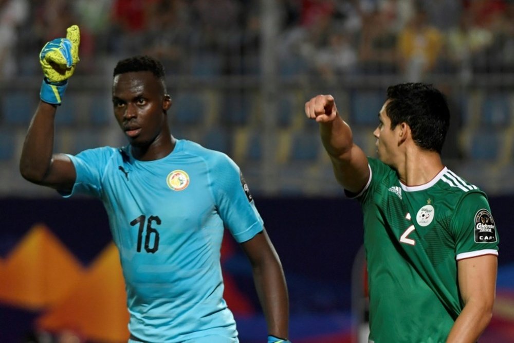Edouard Mendy volvió lesionado de la convocatoria con Senegal. AFP