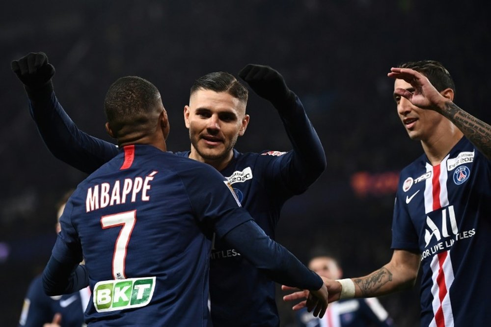 Mauro Icardi wants to stay at PSG. AFP