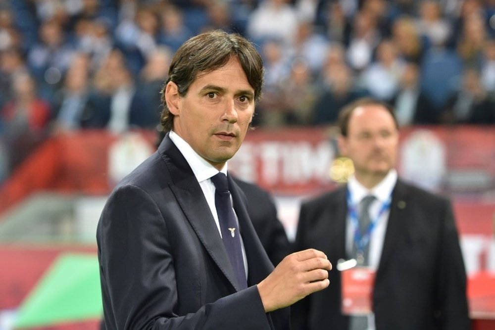 Simone Inzaghi se vengó de la derrota sufrida en la final de Coppa. AFP/Archivo