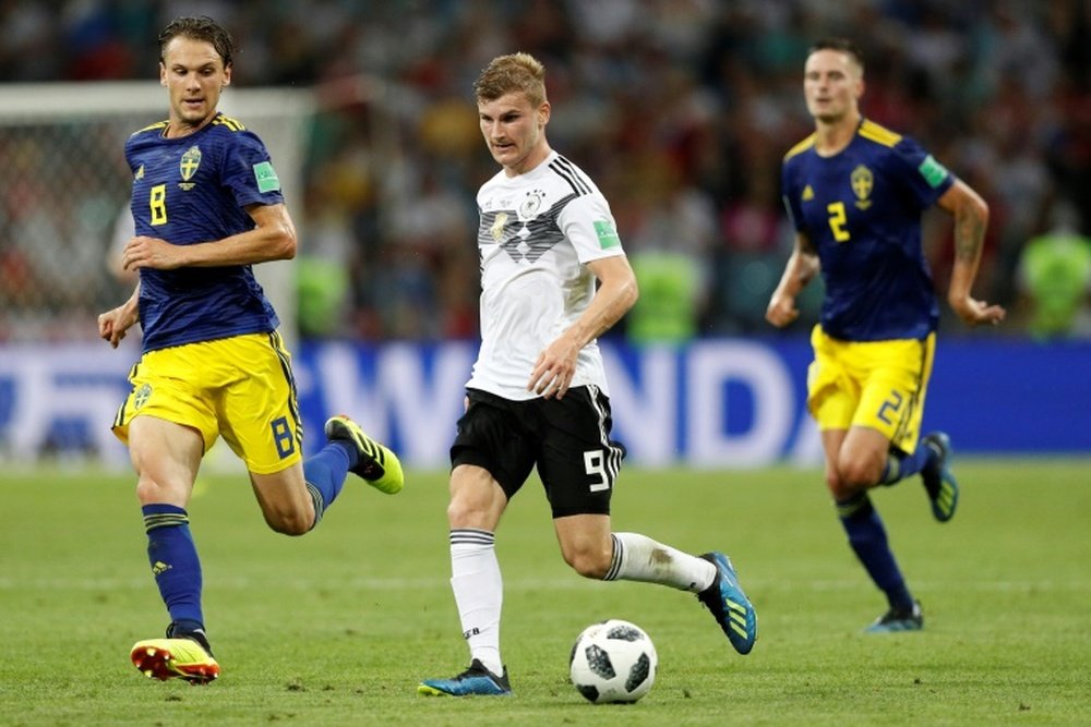Werner in action for Germany during the World Cup. AFP