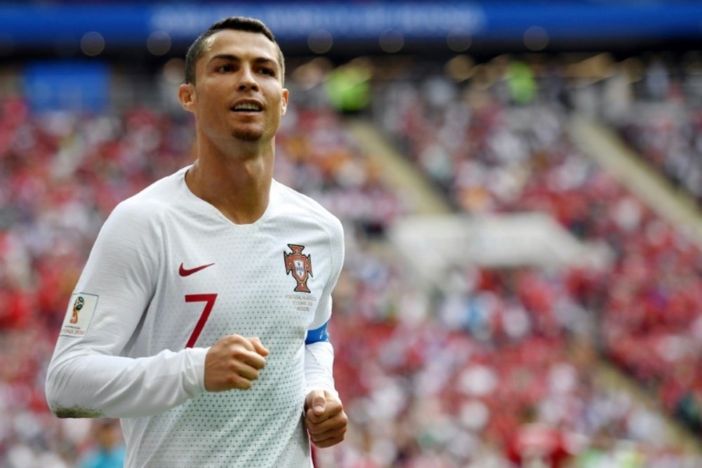 Cristiano Ronaldo está disfrutando del Mundial. AFP