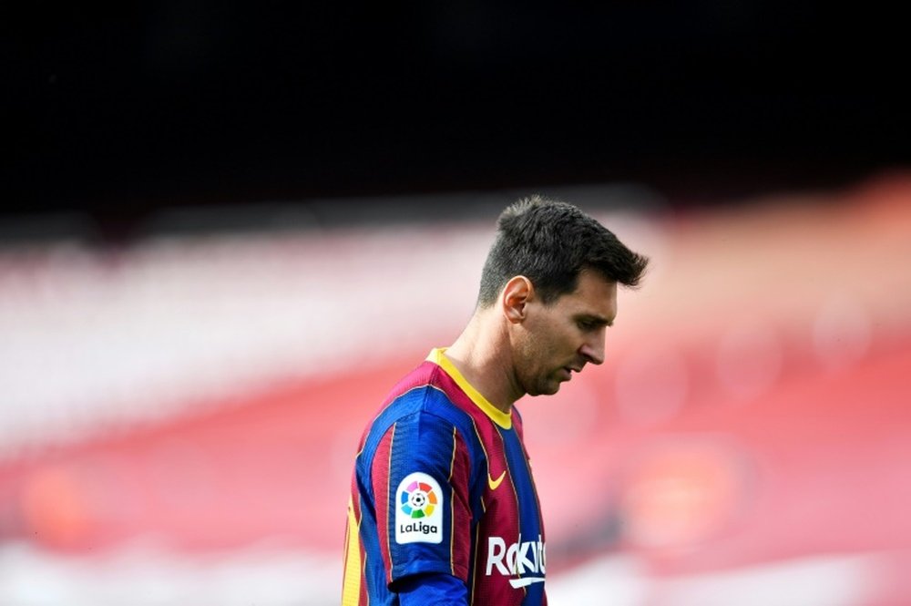 Messi continúa sin renovar. AFP
