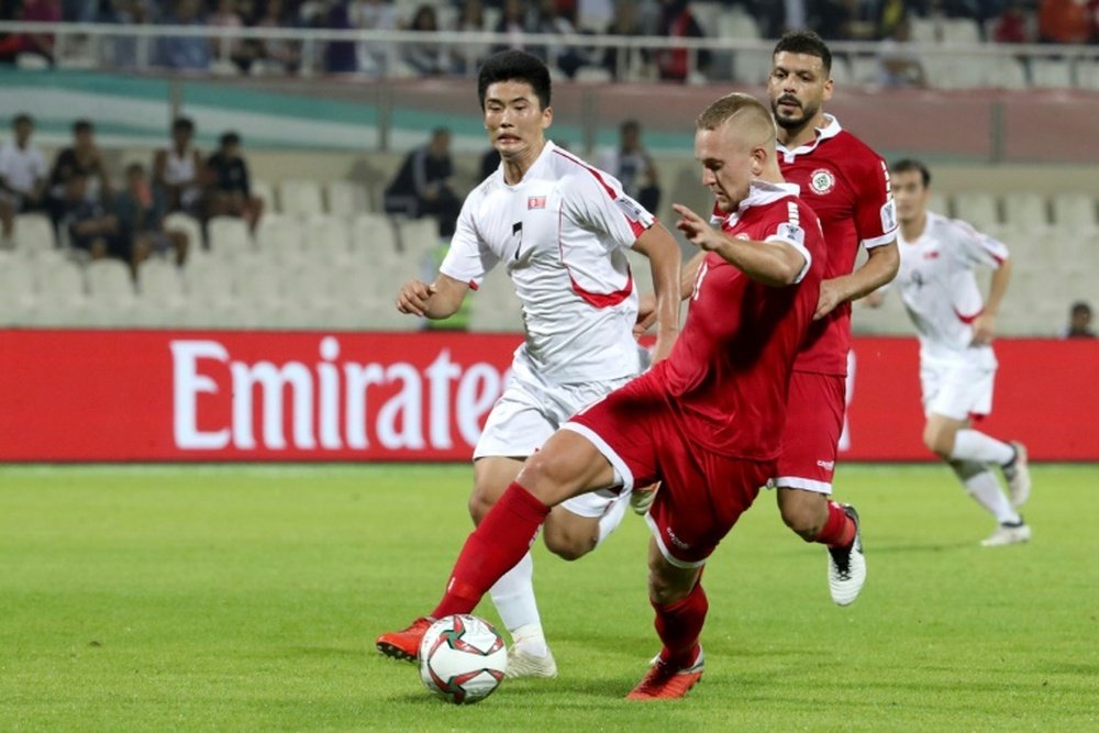 La segunda oportunidad del primer norcoreano en marcar en Europa. AFP