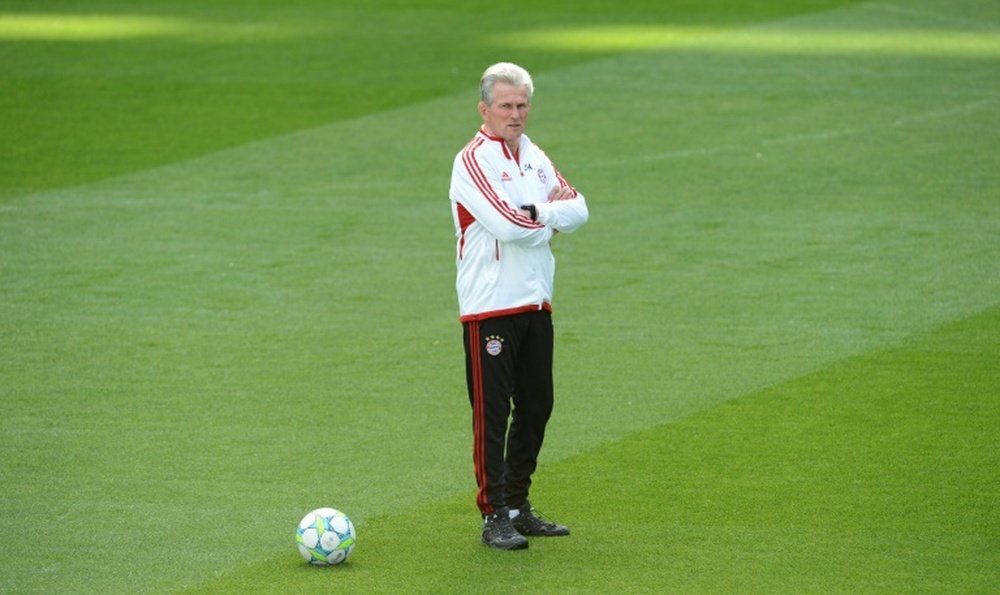 Heynckes in Bayern training. AFP