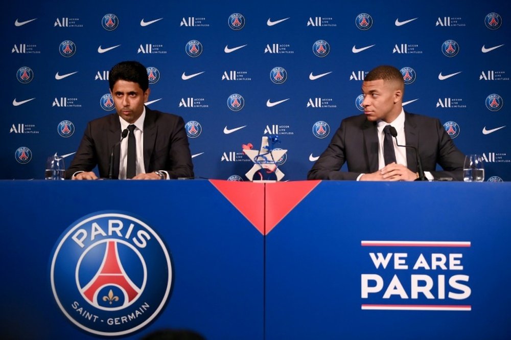 Le PSG veut tout faire pour éviter de payer sa prime de fidélité à Mbappé. AFP