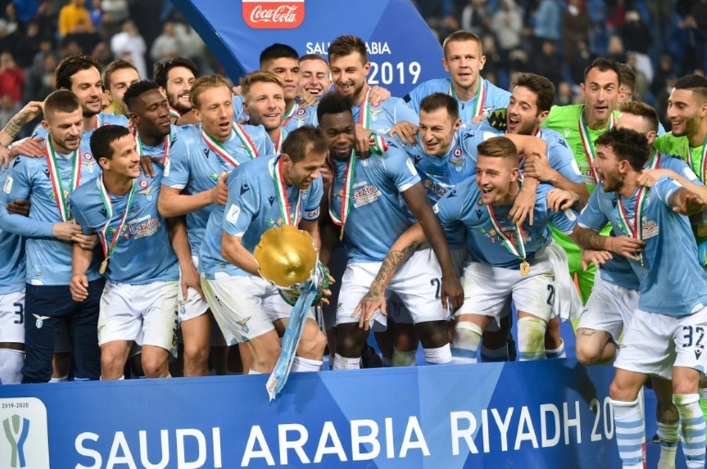 La Supercoppa se ha estado disputando fuera de Italia durante dos años. AFP/Archivo