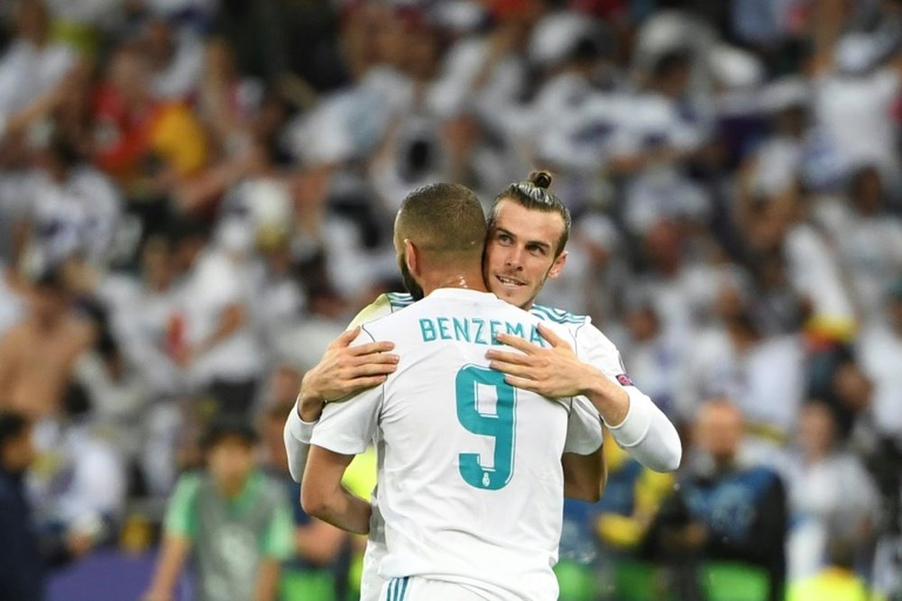 Bale e Benzema mantêm a parceria sem Cristiano. AFP