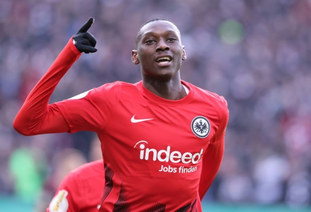 Kolo Muani ha hecho 5 de los 12 goles que permitieron al Eintracht meterse en semifinales. AFP