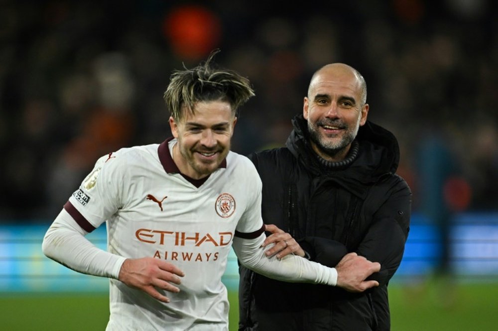 Guardiola has said Grealish will have to improve if he is to return to Man City's starting XI. AFP