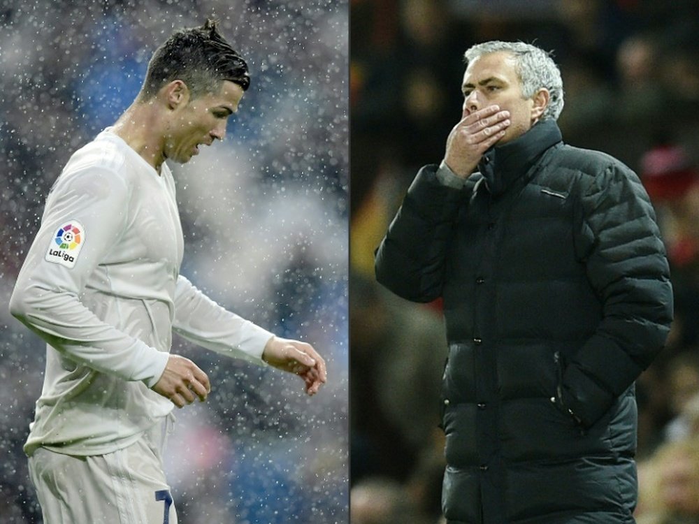 Mourinho siempre le ganó la partida a Cristiano Ronaldo. AFP