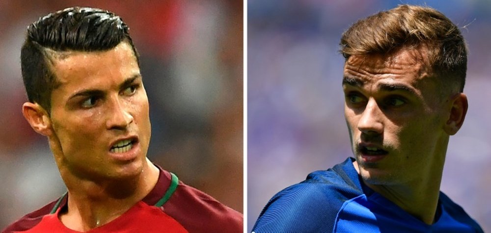 Ronaldo and Griezmann appear on the list. AFP