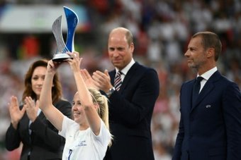 Beth Mead is in the running for the UEFA women's player of the year. AFP