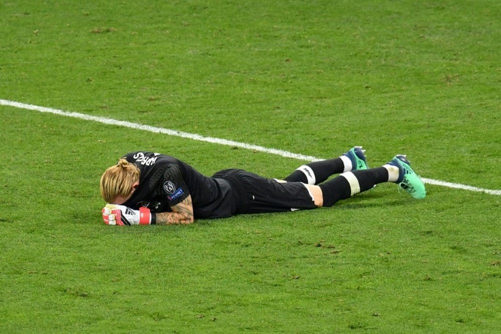 It was a night to forget for Karius. AFP