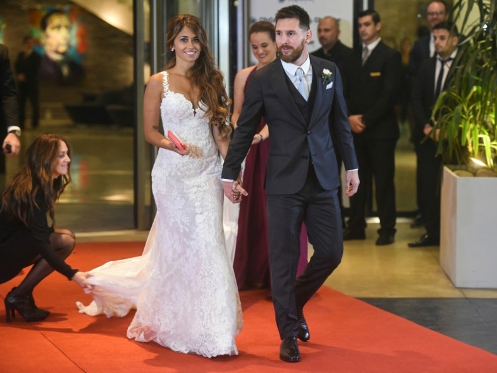 Lionel Messi s'est marié. AFP