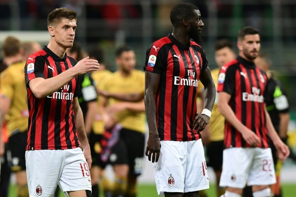 Indignación en el Milan por el arbitraje ante la Juve. AFP/Archivo