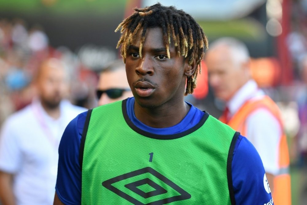 Moise Kean débloque son compteur avec le PSG. AFP