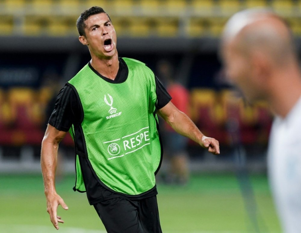 Ronaldo commence la Supercoupe d'Europe sur le banc. AFP