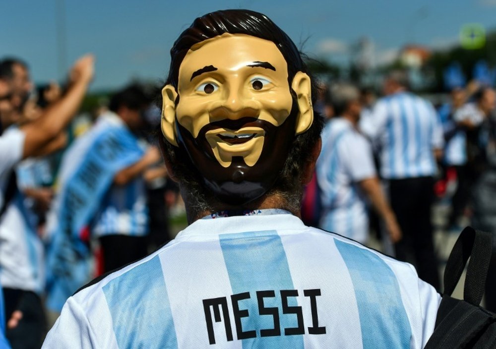 Messi no tuvo el mejor debut en el Mundial. AFP