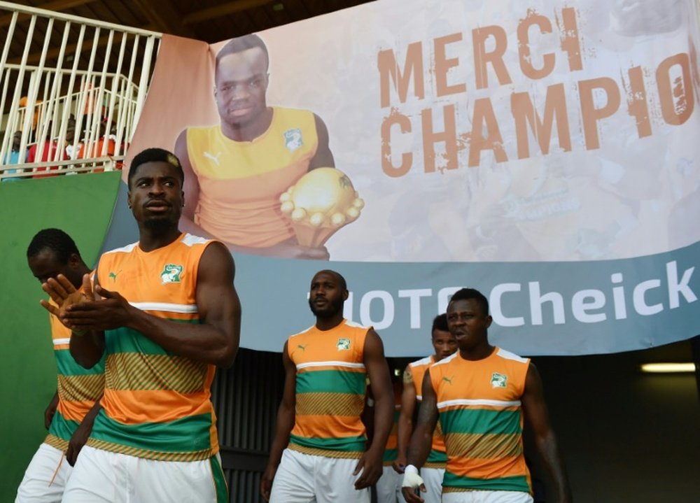La Côté d'Ivoire a rendu hommage à son joueur. AFP