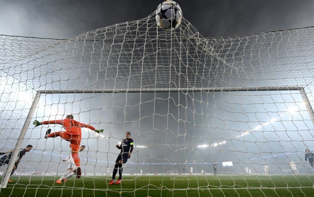 Ronaldo found the net once again in the Champions League. AFP