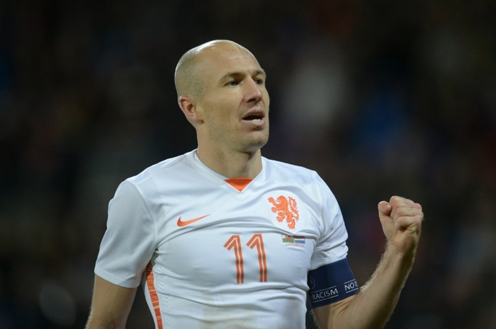 Robben is relaxed. AFP