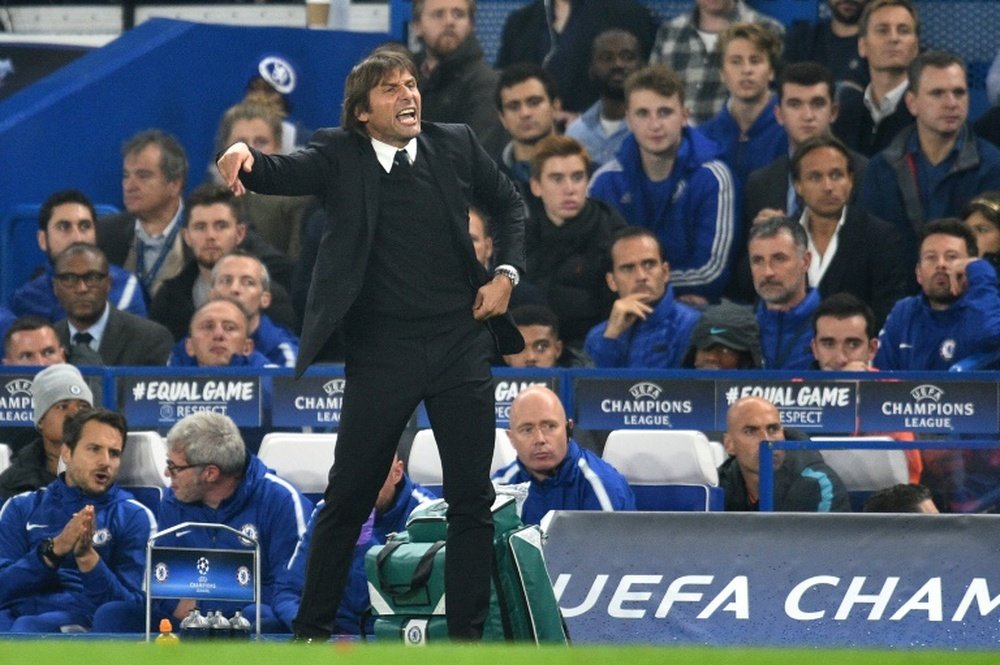 There were rumours that some of the Chelsea players are unhappy with Conte's methods. AFP