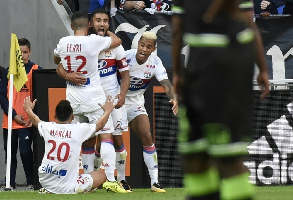 Lyon beat Guingamp 2-1 on Sunday. AFP