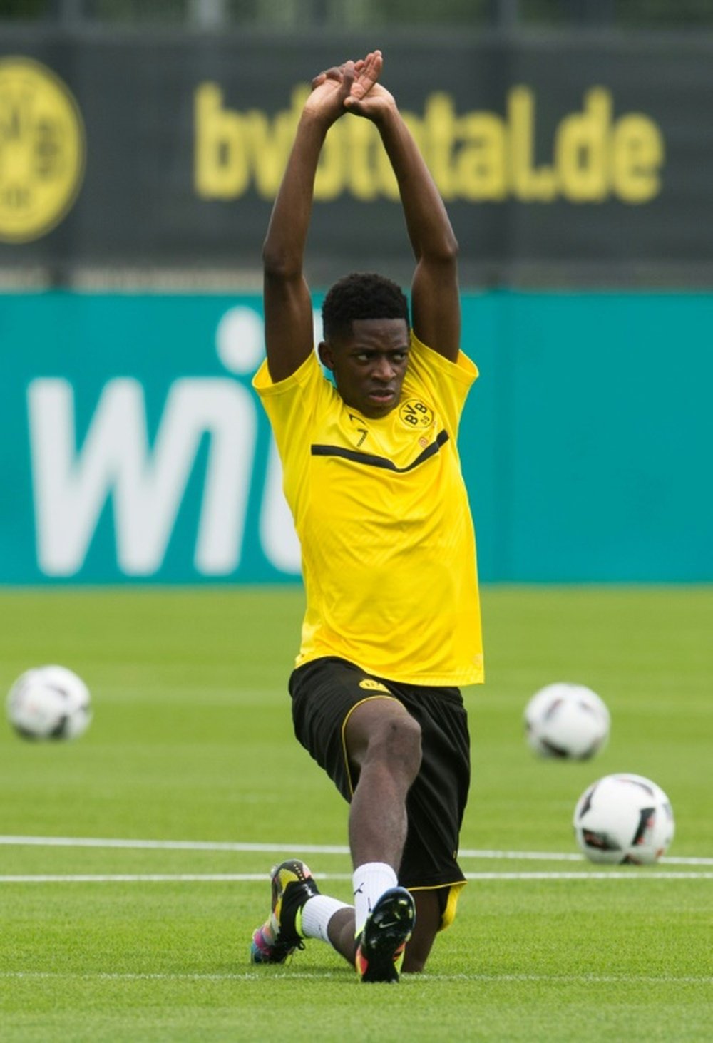 Dembele is very popular and could leave the club. AFP