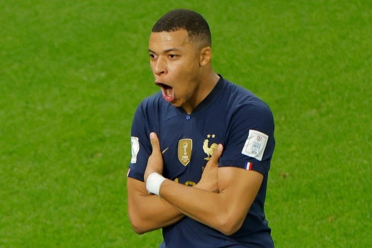 Mbappe didn't train with the group. AFP
