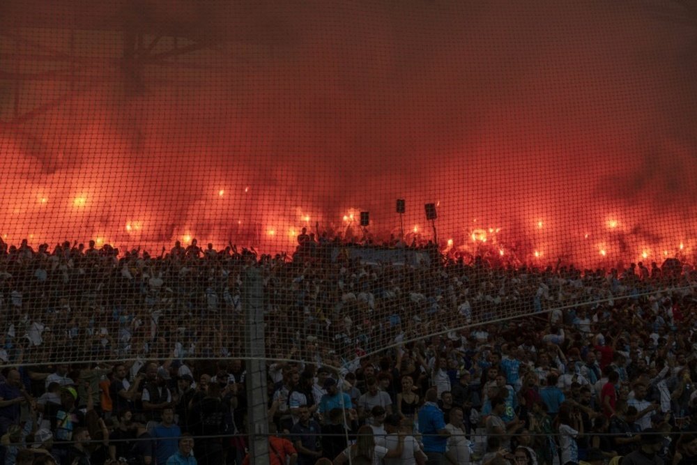 PSG passa mal no caldeirão de Marseille. AFP