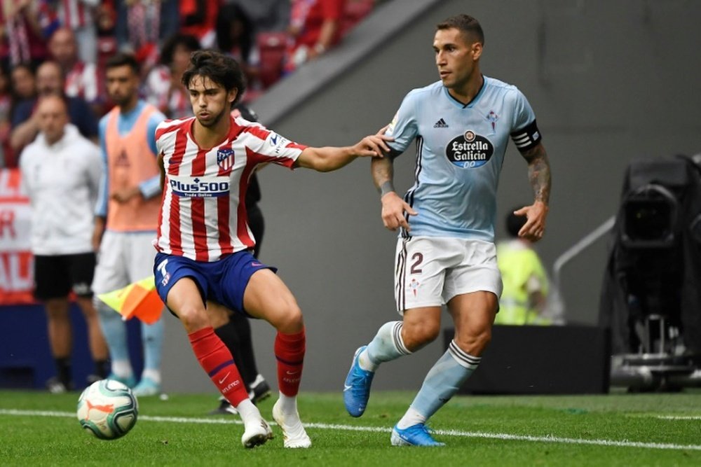 His first coach believes Joao Felix (L) would have been better at City or Barca. AFP