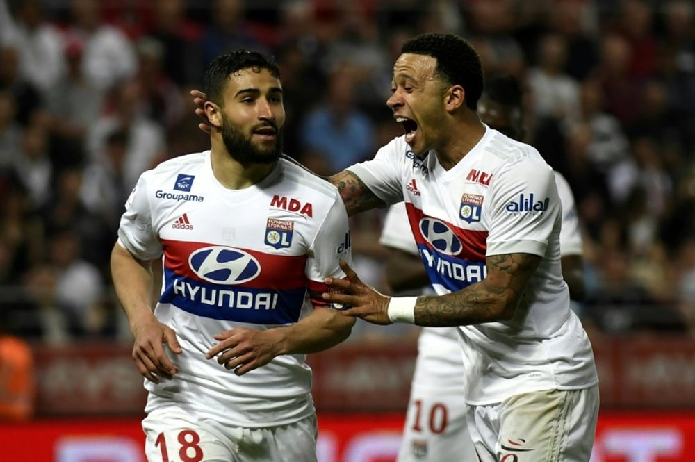 Nabil Fekir et Lyon se rapprochent (un peu plus) de la Ligue des champions. AFP