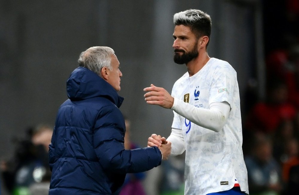 Deschamps conferma la partenza di Giroud in MLS. AFP