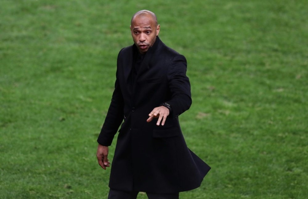 L'entraîneur de Monaco, Thierry Henry. AFP
