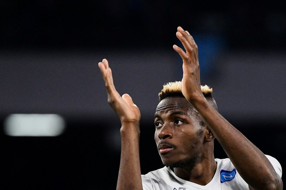 Thomas Tuchel en pince pour Victor Osimhen. afp