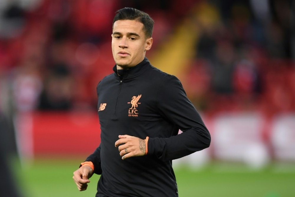 Coutinho is suffering from a muscular problem. AFP
