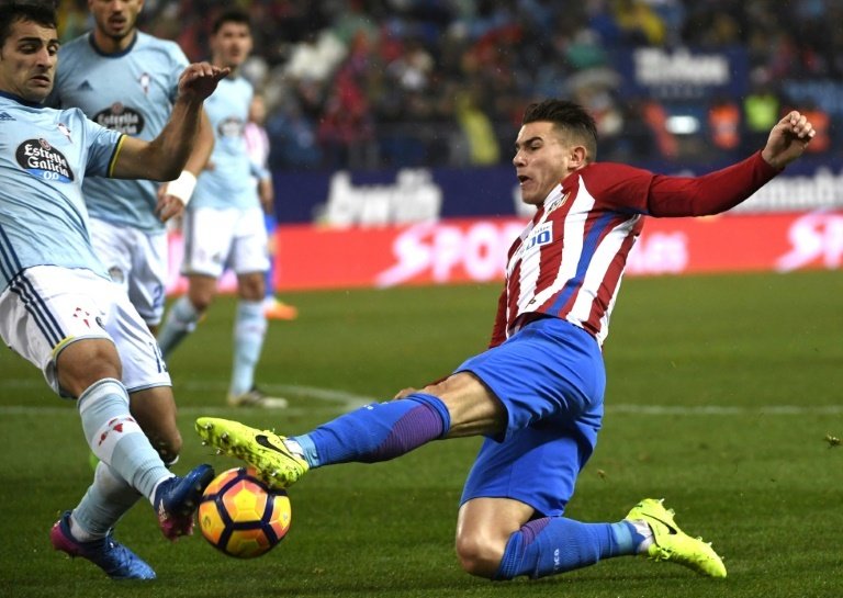 Les supporters de l'Atléti n'apprécient pas la trahison de Théo. AFP