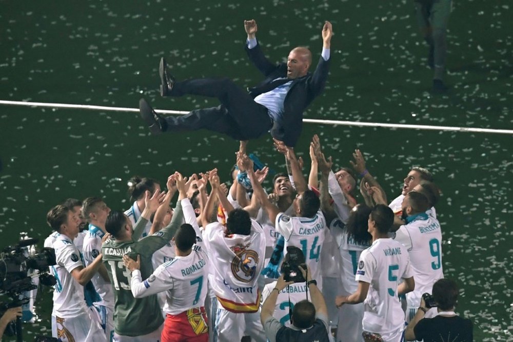 Zidane, un entrenador ganador. AFP