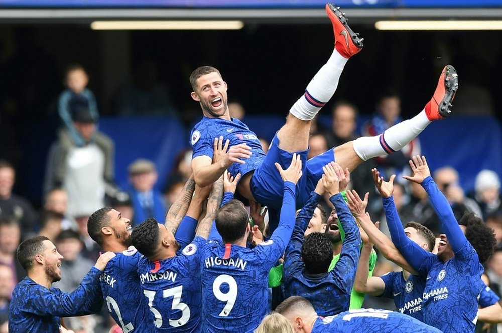 Gary Cahill has given an interview during the coronavirus break. AFP