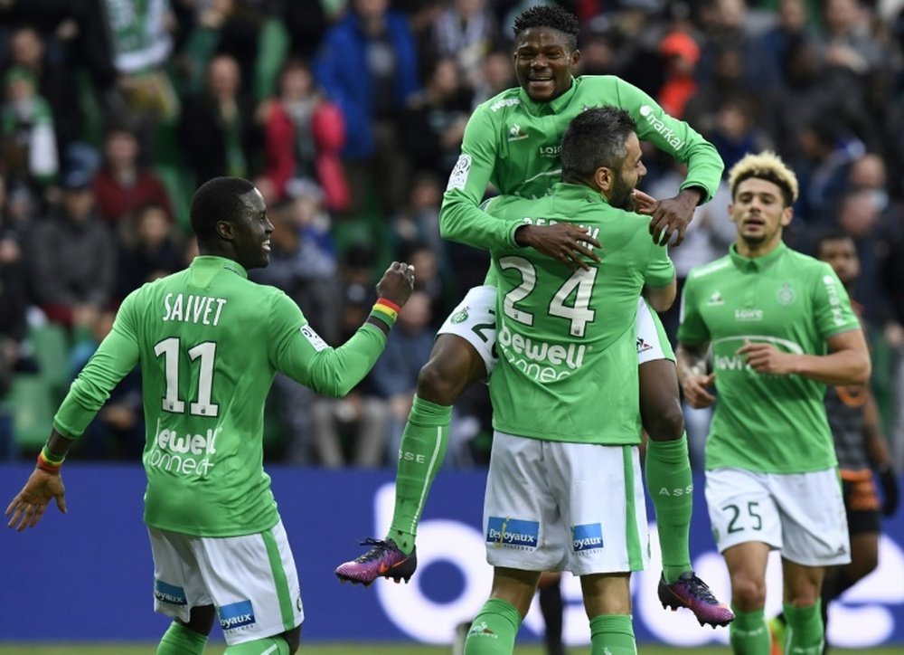 El Saint-Etienne se colocó quinto en la Ligue 1. AFP