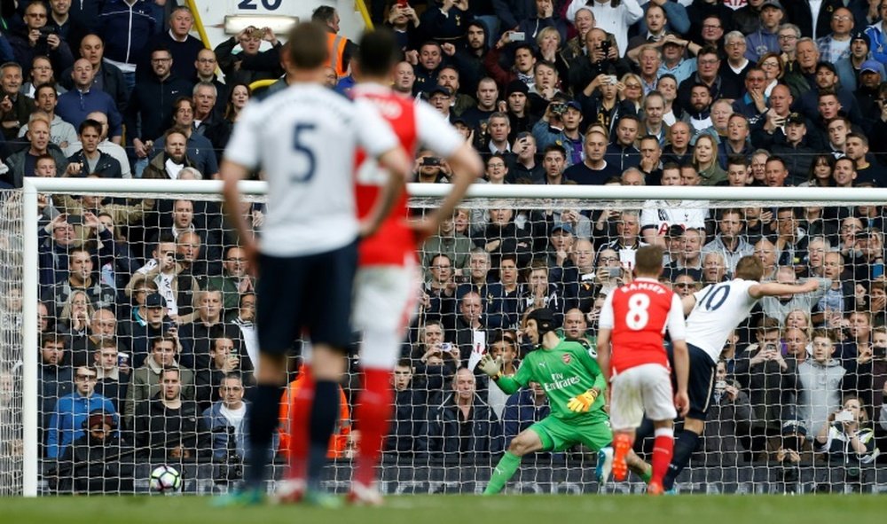 Petr Cech is struggling to keep penalties from flying past him. AFP