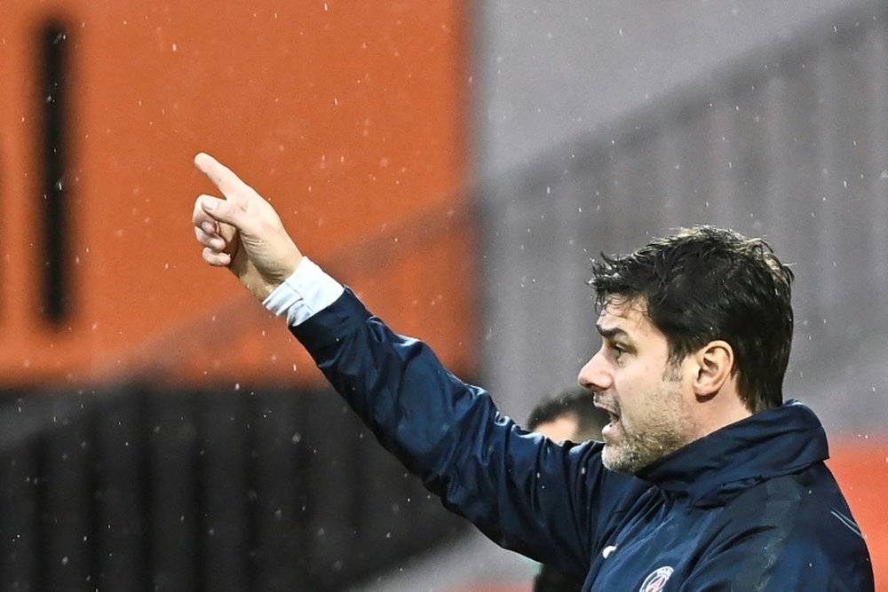 Mauricio Pochettino defended PSG in a press conference. AFP