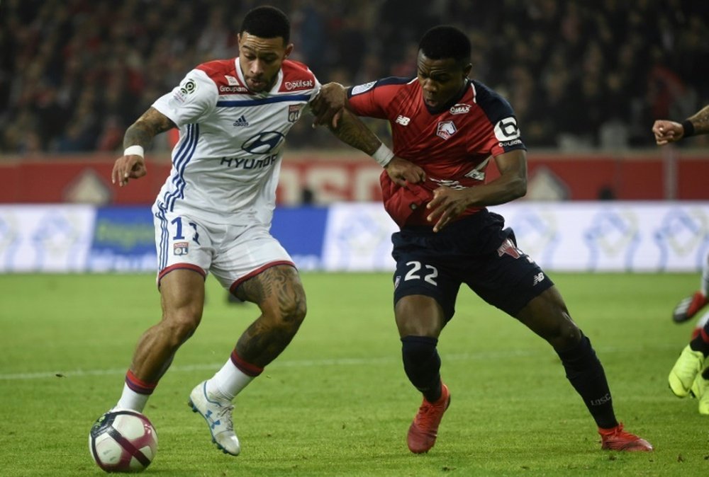 El Lyon empató 2-2 con el Lille. AFP