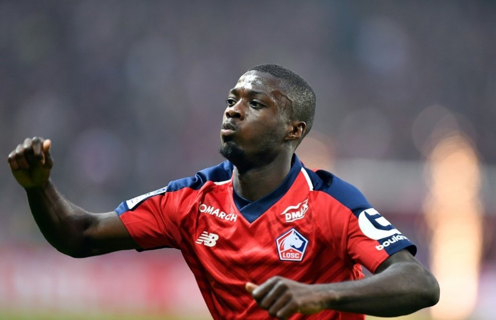 Nicolas Pépé has had a stunning season for Lille. AFP