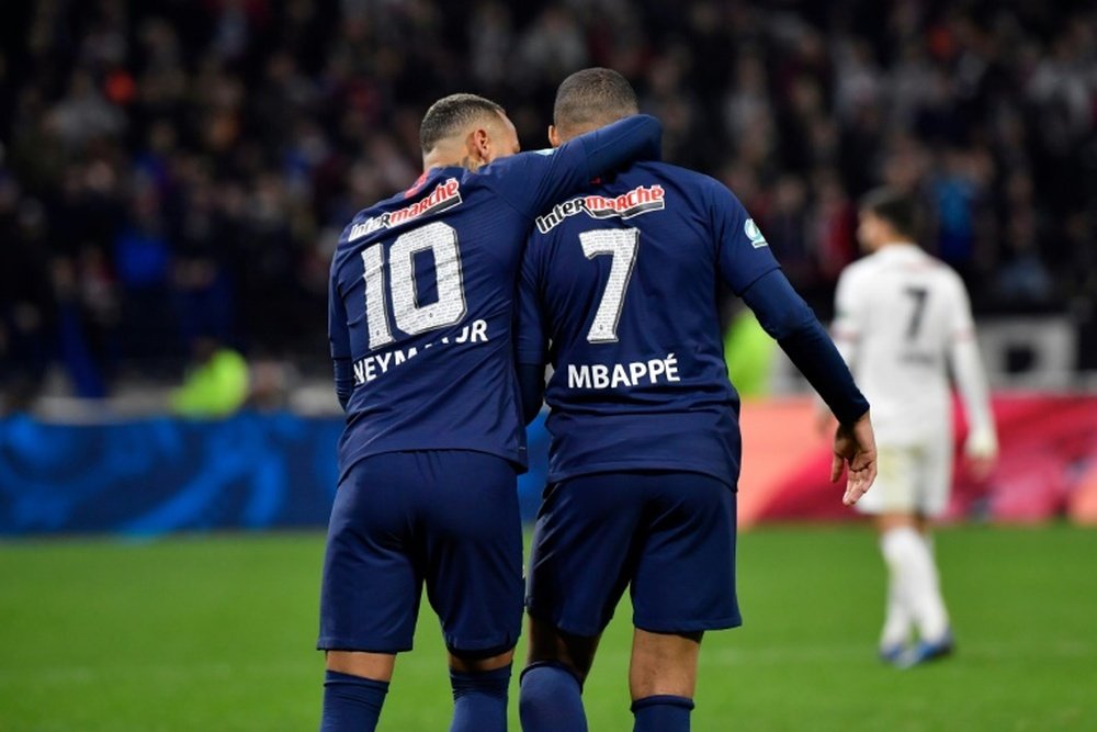 Leonardo wants a PSG led by Neymar and Mbappé. AFP
