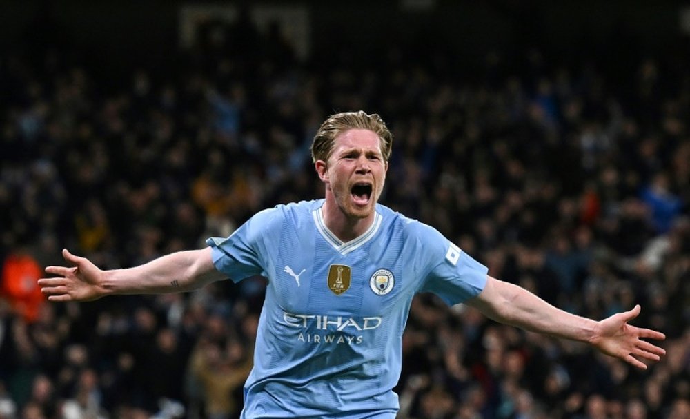 De Bruyne's stay at Manchester City seems to be coming to an end. AFP