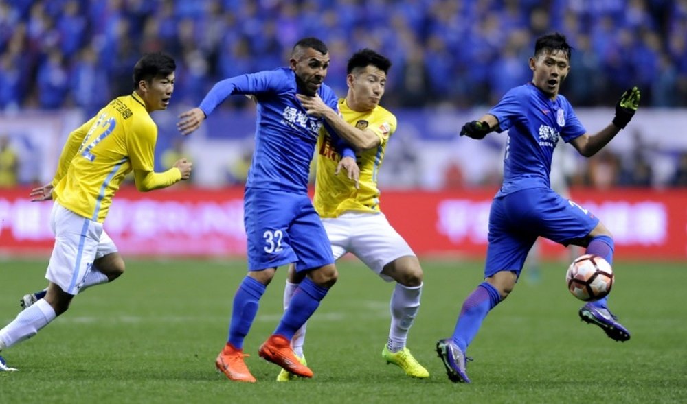 Carlos Tevez a critiqué le football chinois. AFP