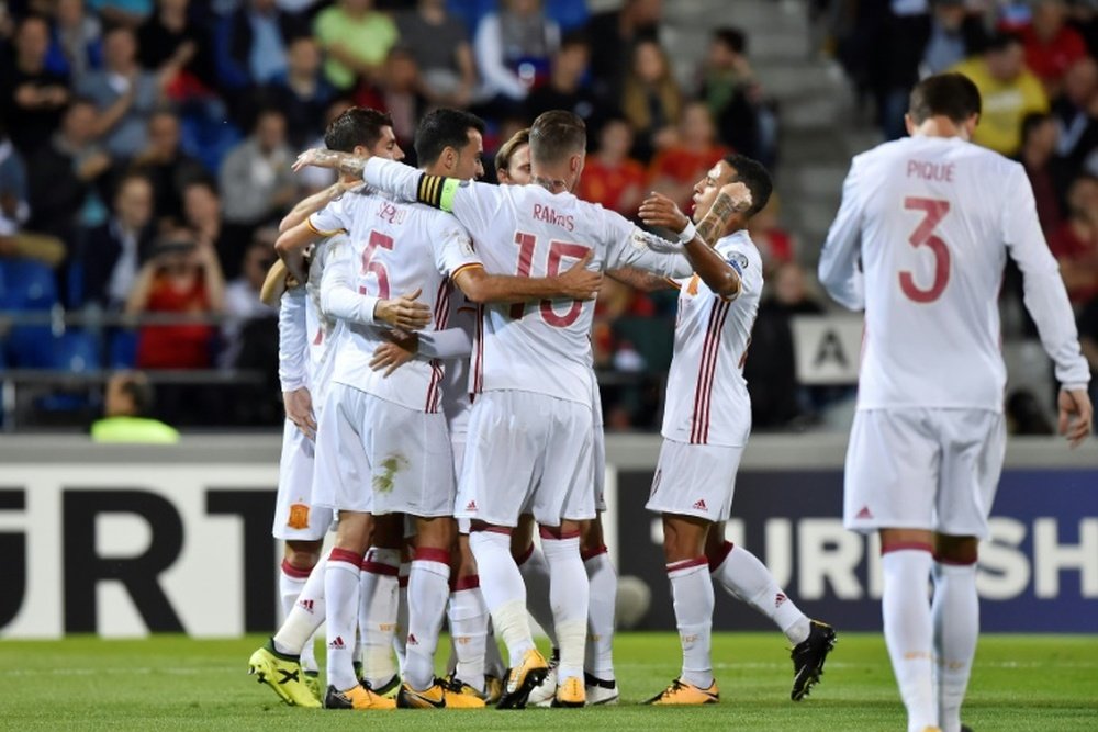 L'Espagne, portée par Alvaro Morata, a surclassé le Liechtenstein. AFP