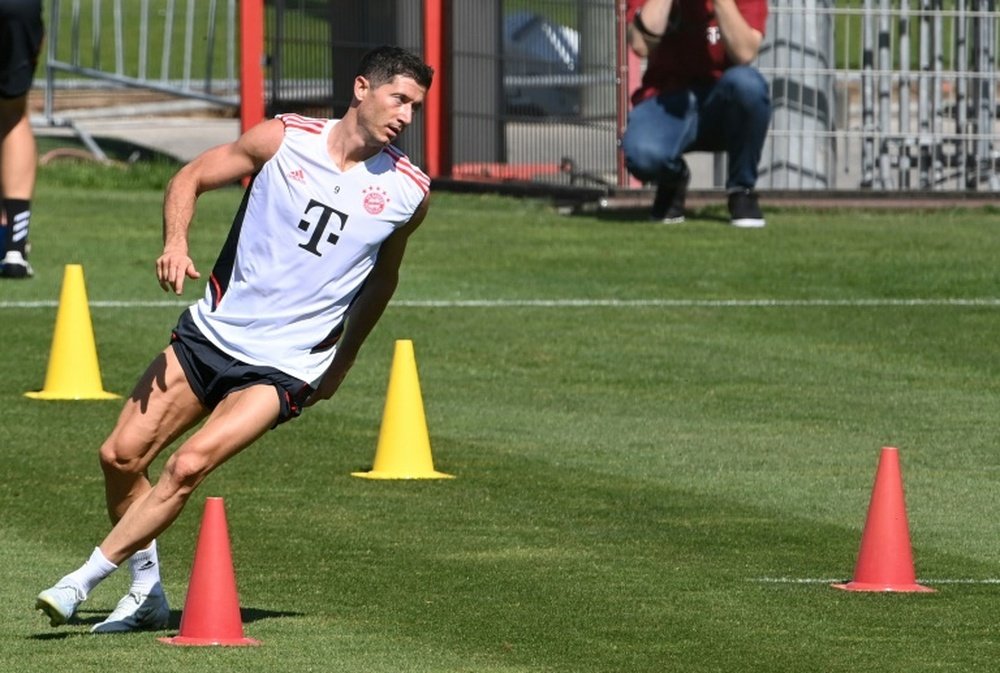 Lewandowski attendu dans la journée à Barcelone. afp