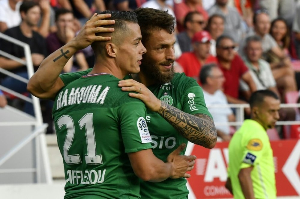 Les compos probables du match de Ligue 1 entre Saint-Étienne et Brest. AFP